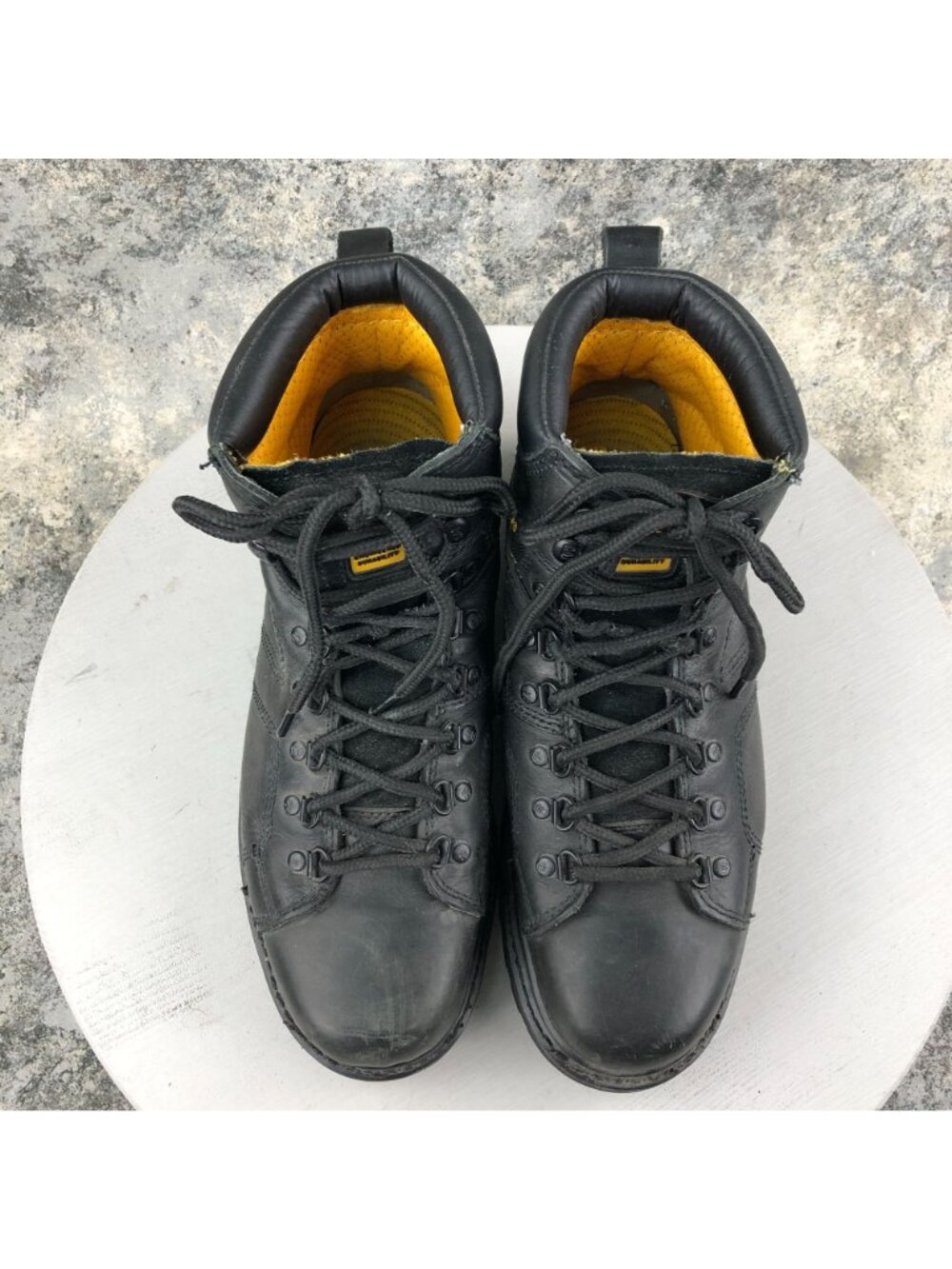 Caterpillar Men's Size 11 Black Leather Soft Toe Lace-Up Oil Resistant Work Boot - Picture 3 of 15